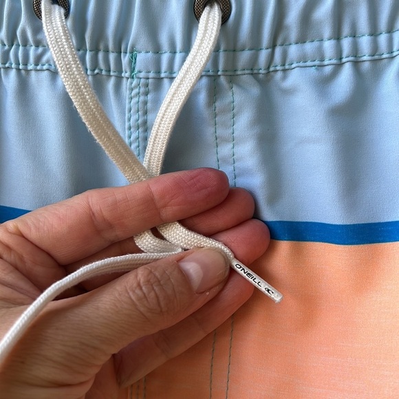 O’Neill Smash Up Volley Swim Trunks Board Shorts sz S Pale Blue - Picture 4 of 11